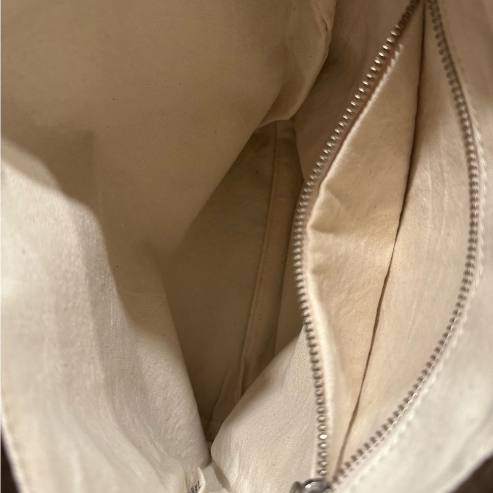 BAGGU Brown Leather Tote - Picture 3 of 8